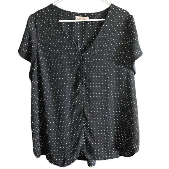 Philosophy Black and White Polka Dot Blouse - Picture 1 of 7